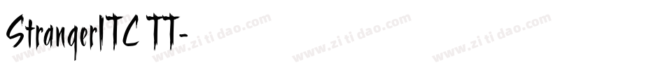 StrangerITC TT字体转换